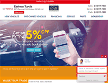 Tablet Screenshot of eastwaytoyota.com